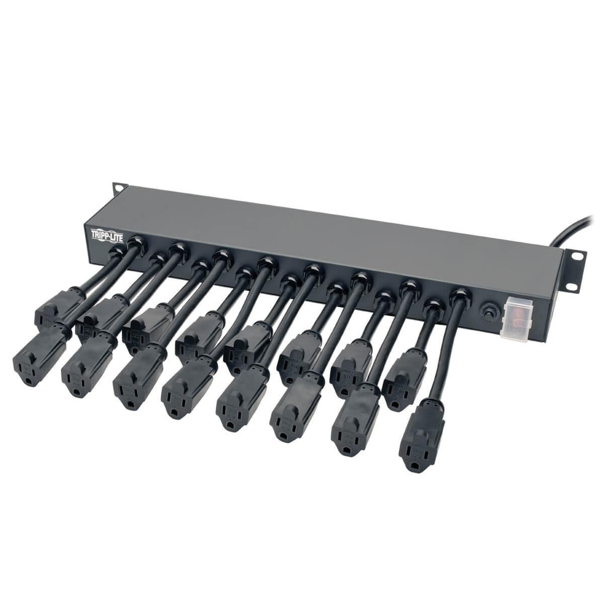 12-Outlet Rack Power Strip 1U 20A 5 (6KT45) | Direct Supply