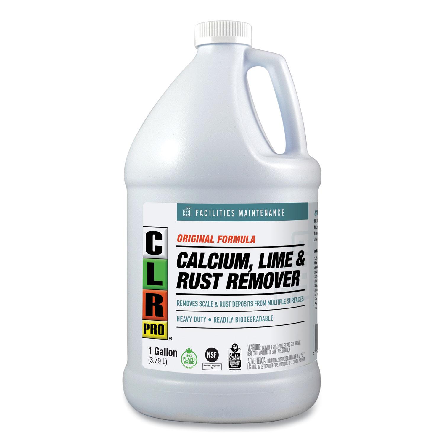 CLR PRO® Calcium, Lime and Rust Remover, 1 gal Bottle, 4/Carton
