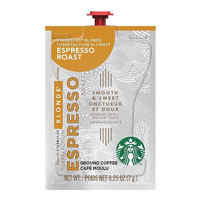 Starbucks® Starbucks Blonde® Espresso Roast Ground Coffee Freshpacks, .25oz, 72 Count (MDR00219)