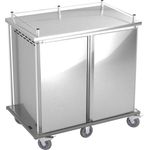 Direct Supply® Vented Meal Delivery Cart, Holds 24 Trays, 2 Doors, 2 Bays, 2 Trays Per Slide