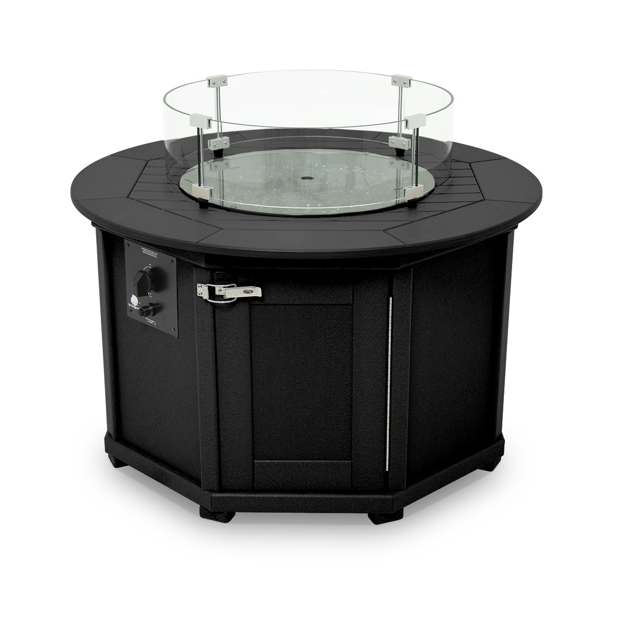 Woodard Universal Square Fire Table Base with Round Burner - Table ...