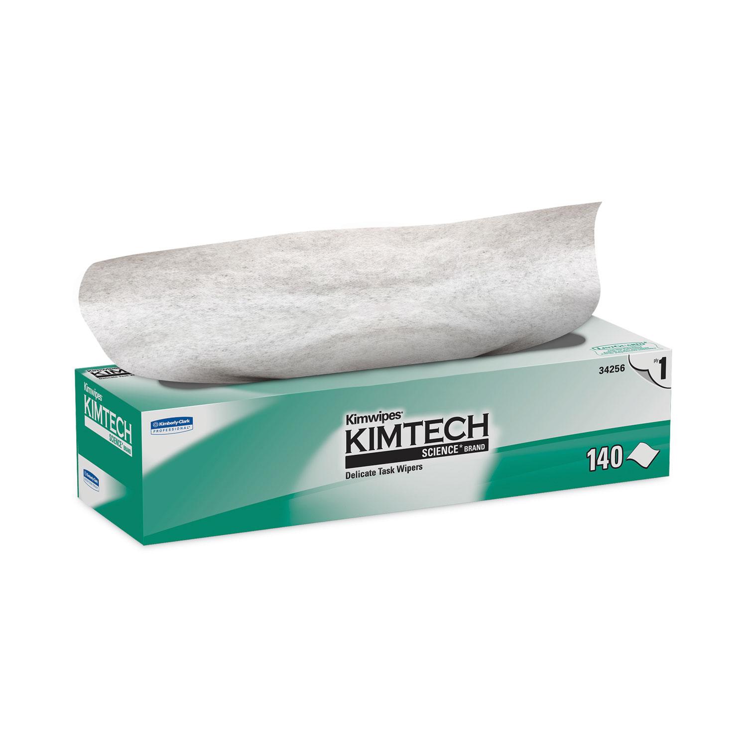 Kimtech™ Kimwipes Delicate Task Wipers, 1-Ply, 14 7/10 x 16 3/5, 140/Box, 15 Boxes/Carton