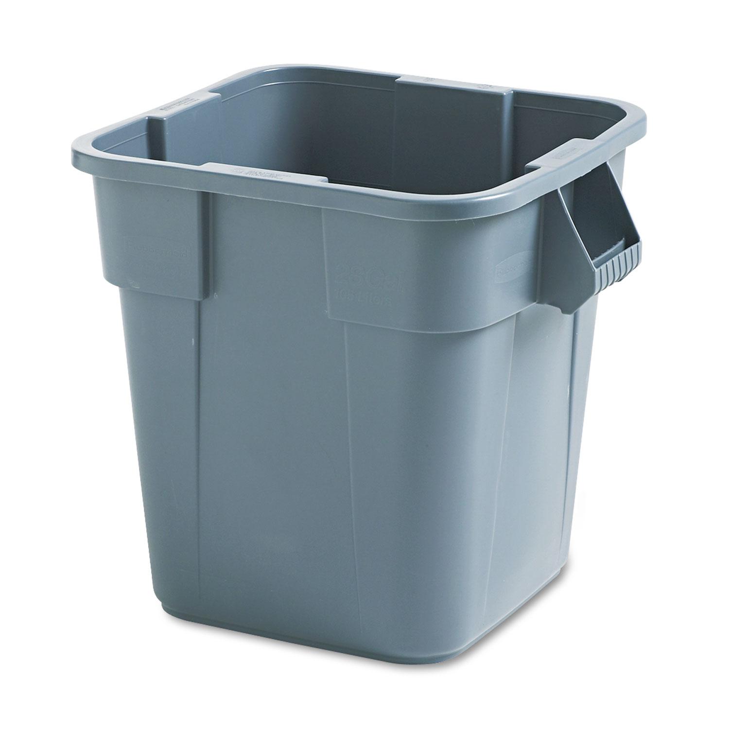 Rubbermaid® Commercial Brute Roll-Out Heavy-Duty Container, 65 gal ...