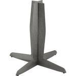 Maxwell Thomas® Petra Table Base for 36" Tabletops, Wood - Base Finish: Obsidian Oak Maple