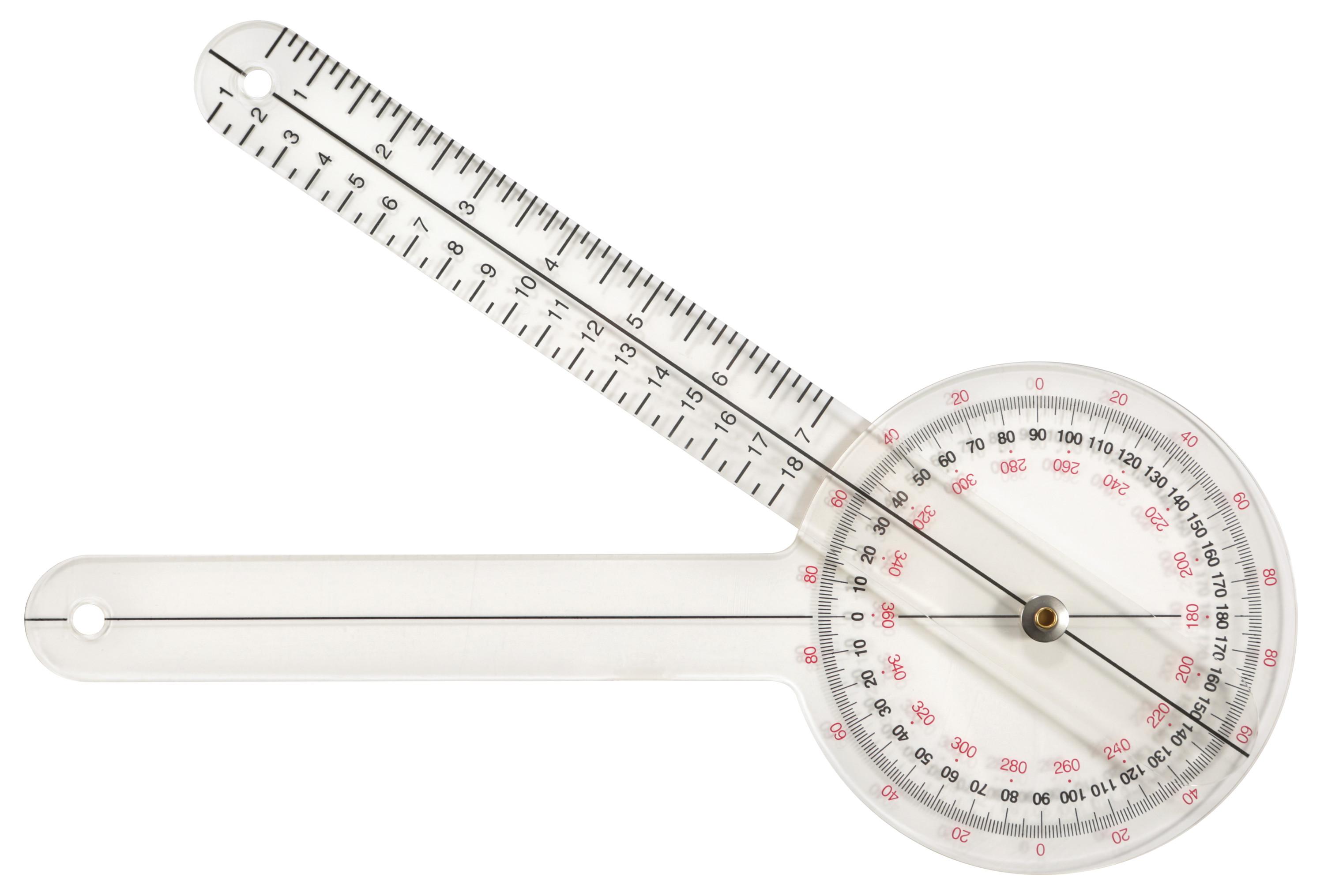 Direct Supply Goniometer, Half Round Head, 6