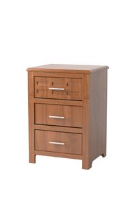 Evanston 3-Drawer Bedside Cabinet