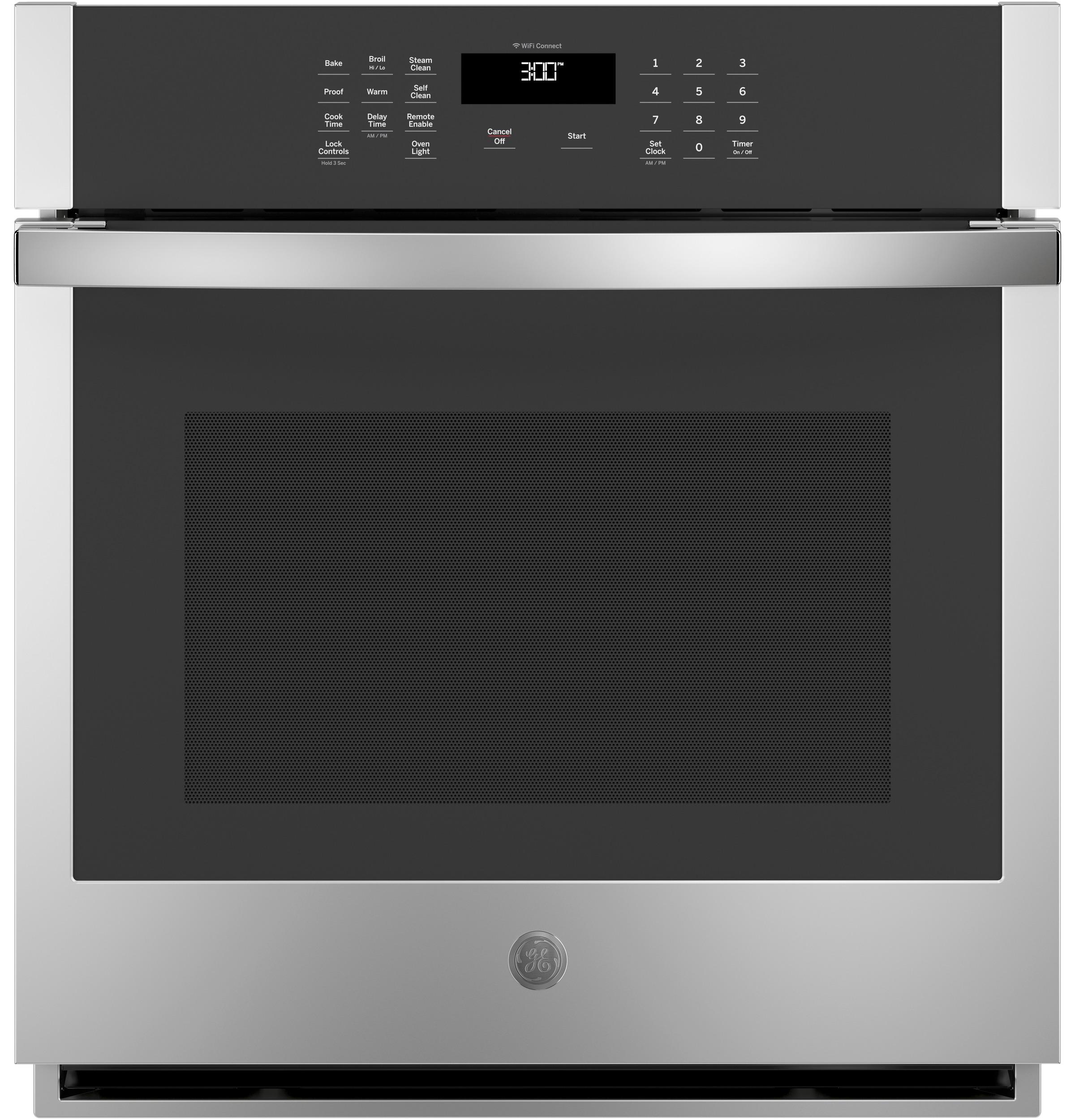 GE® 27" Smart Built-In Single Wall Oven, Stainless Steel, Self-Clean, Steam Clean