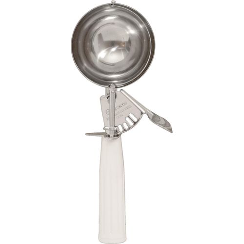 Browne 573306 Portion Control Disher, #6, 4.9 oz. Capacity, White ...