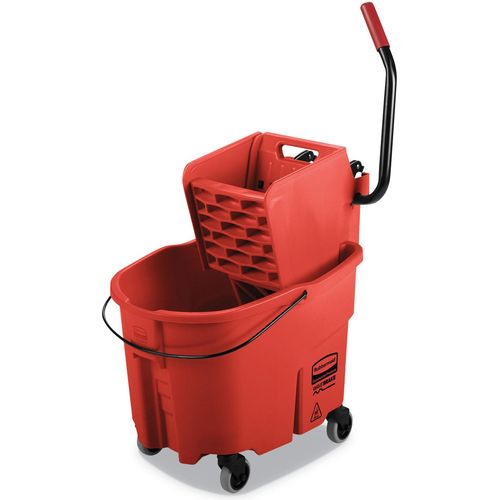 Rubbermaid Commercial Yellow Plastic WaveBrake 2.0 Bucket, 8.75 Gallon