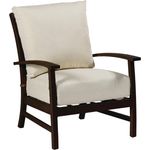 Summer Classics Charleston Lounge Chair Seat and Back Cushion, Grade A - Fabric: Canvas Flamingo