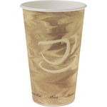 SOLO® Mistique Hot Paper Cups, 16oz, Brown, 50/Sleeve, 20 Sleeves/Carton