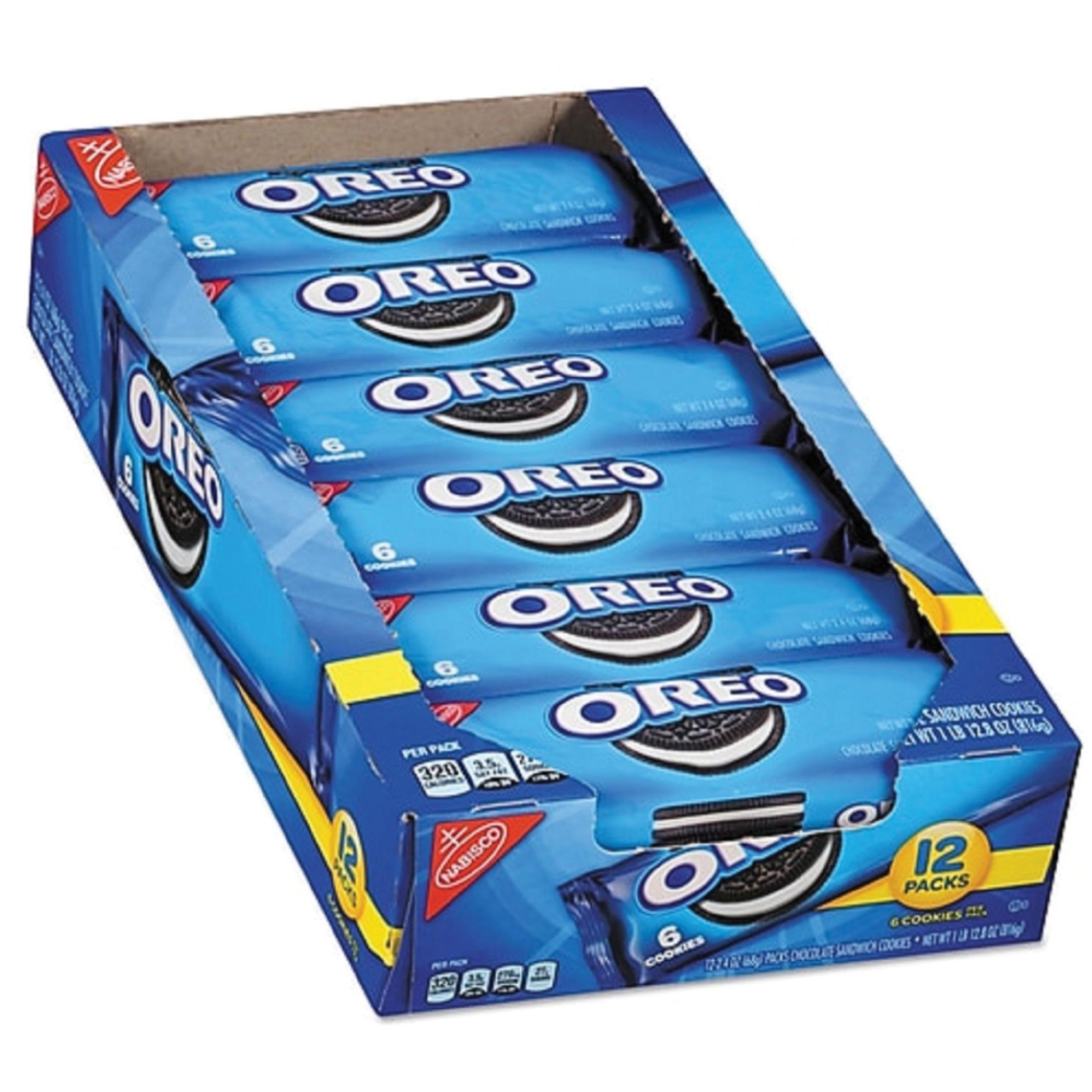 Oreo Chocolate Sandwich Cookies, 2.4oz (Pack of 12)
