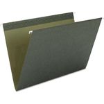 Smead Hanging File Folders, Untabbed, 11 Point Stock, Letter, Green, 25/Box