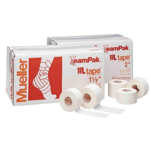 Mueller MTAPE 1.5" x 15yd Zinc Oxide Athletic Tape Trainers Sports White 1 Roll 