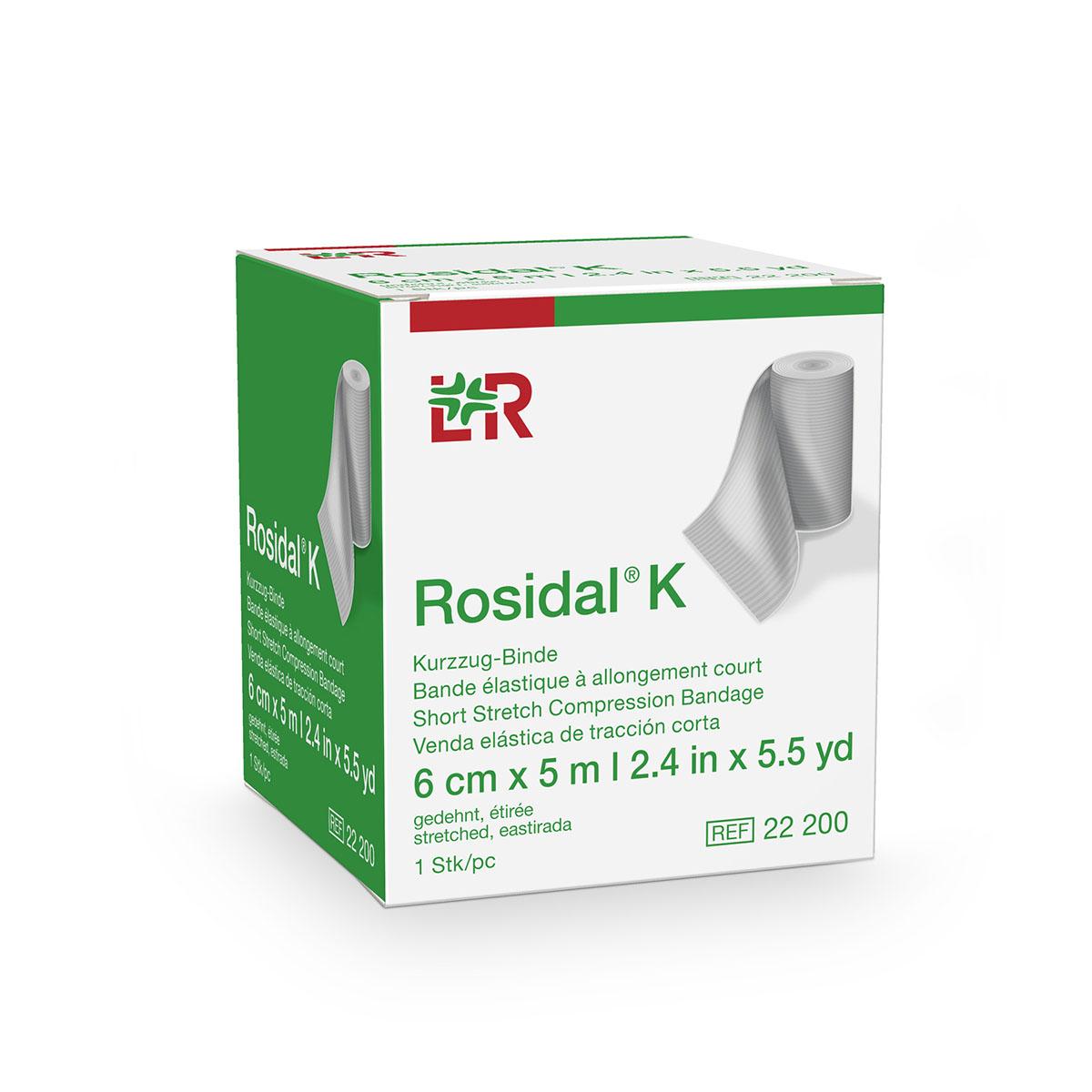 Rosidal K Short Stretch Elastic Bandage, 2.4 in x 5.5 yds (6 cm x 5 m)