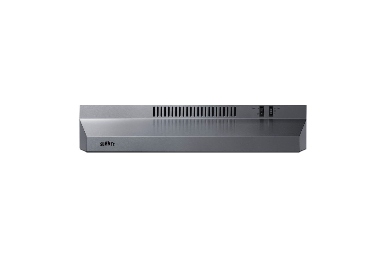 Summit 24" Under Cabinet Convertible Range Hood, ADA, Stainless Steel