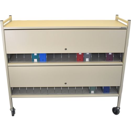 Large Vertical Privacy Chart Rack - 3 Shelves - 30 Binder Capacity ...