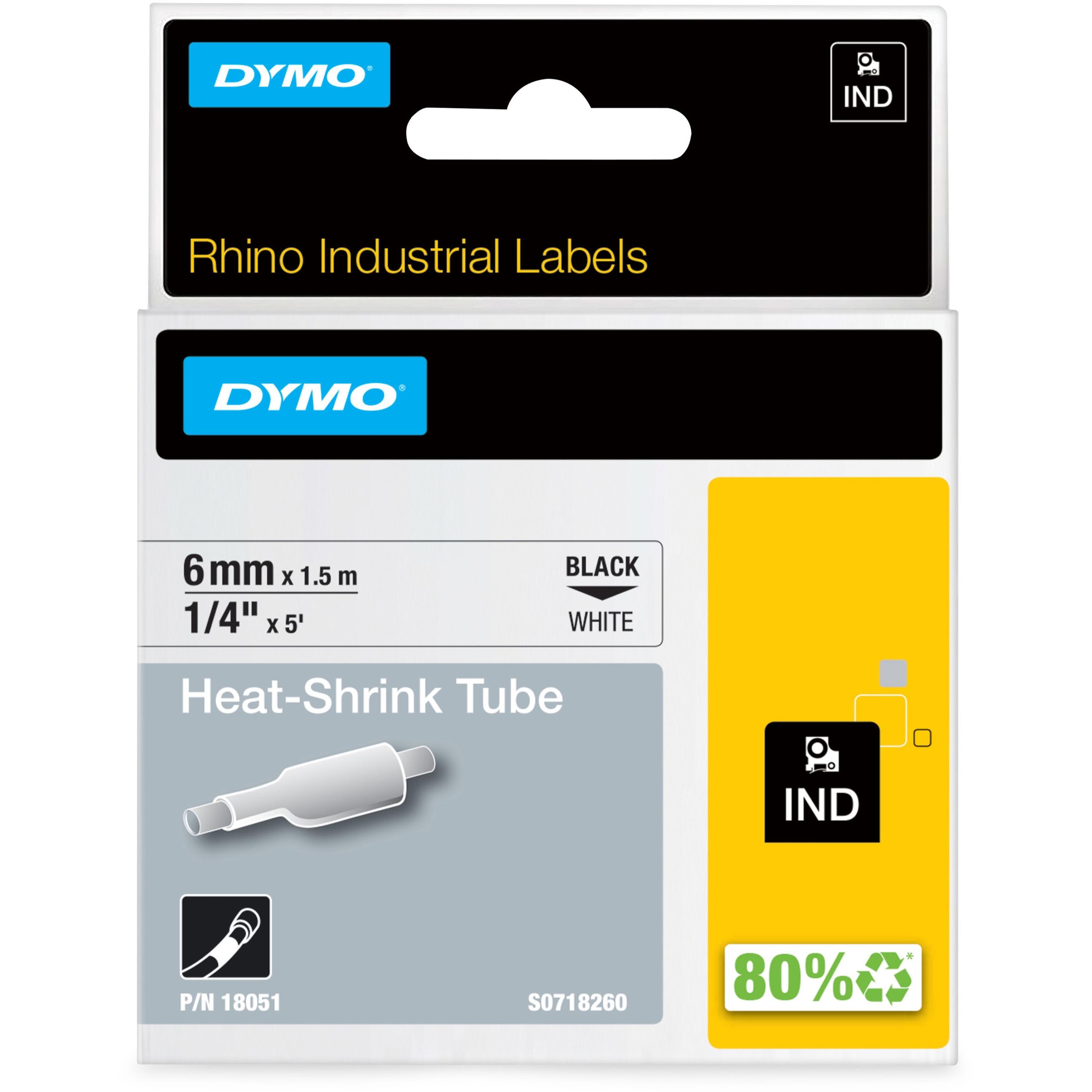 Label, Heat Shrink Tube'G, 1/4"x5', White