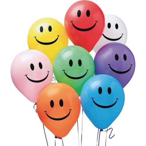 Smile Balloons, Assorted Colors, 11" (Bag of 100) (34KQP) | Direct Supply