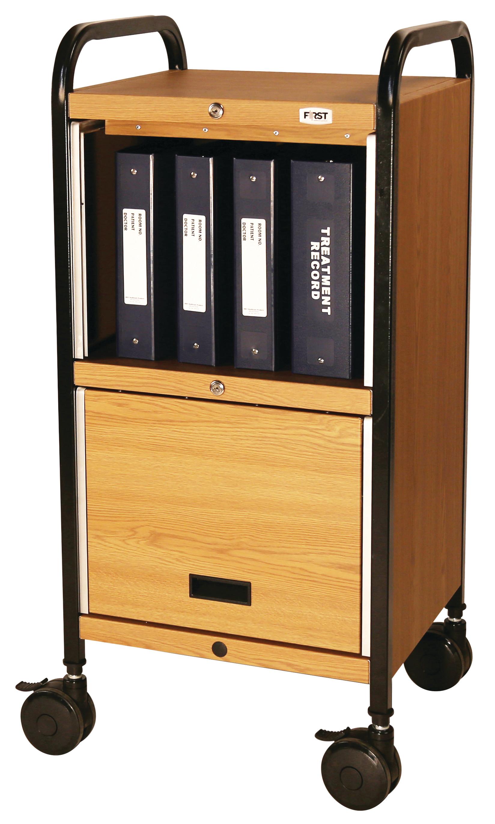 Mov-it Elite Series II Privacy Chart Rack - Number of Shelves: 4, Width ...