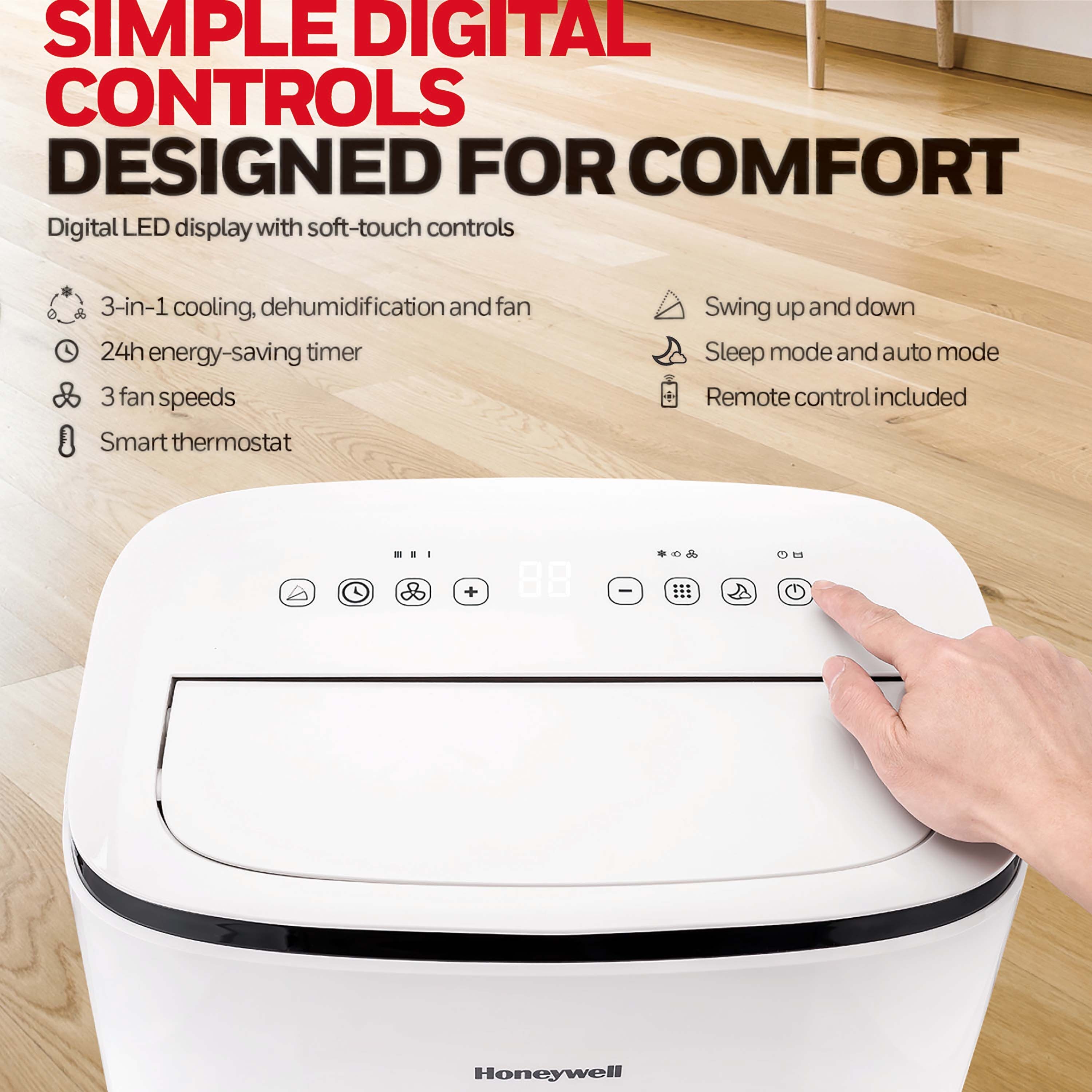 12,000 BTU Portable Air Conditioner with Dehumidifier & Fan