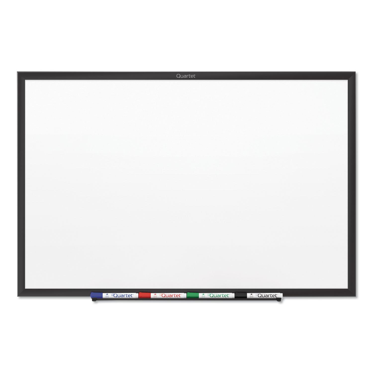 Quartet® Classic Series Nano-Clean Dry Erase Board, 48 x 36, Black Aluminum Frame