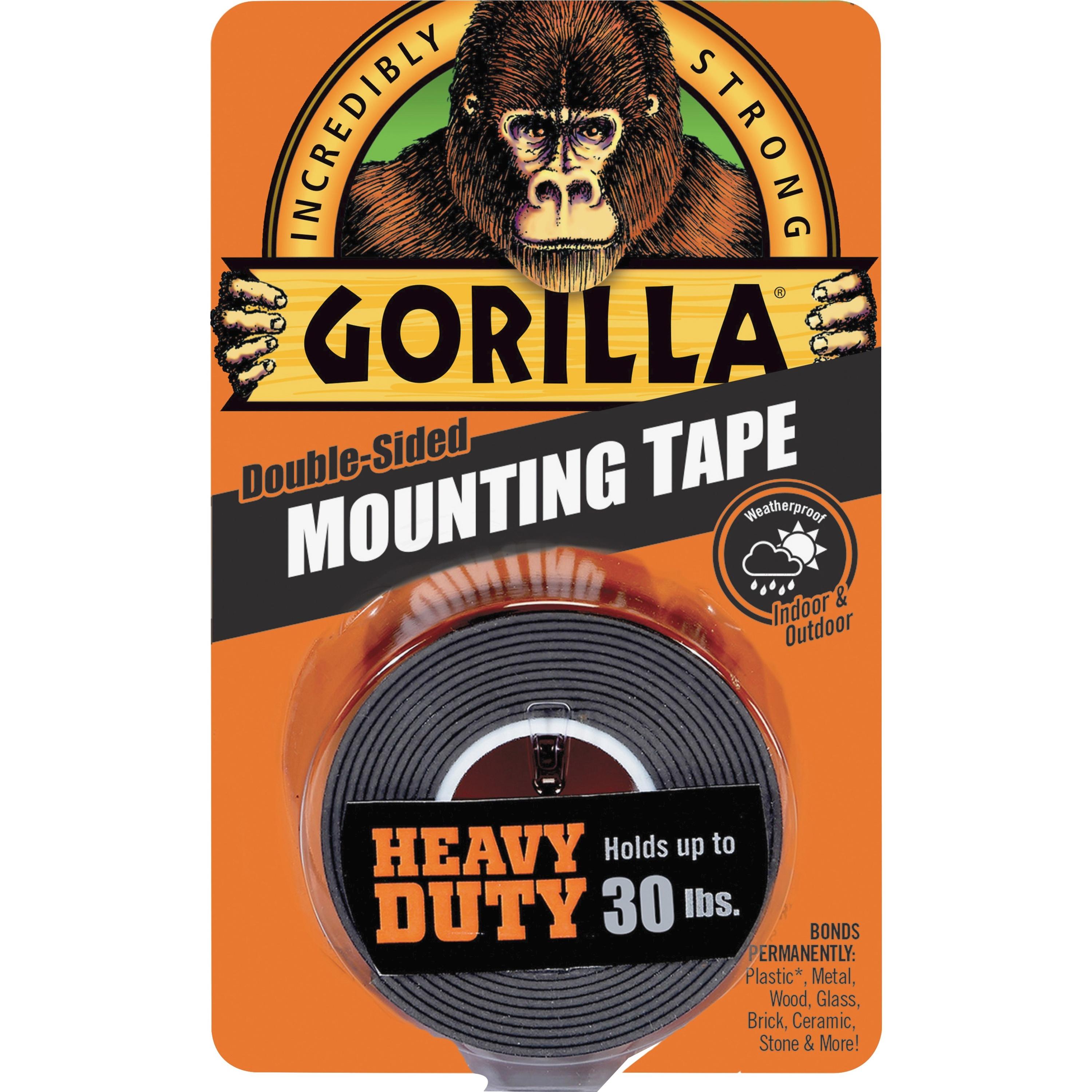 Mounting Tape, Double-Sided, 2-1/2"Wx1"Lx2-1/2"H, Black