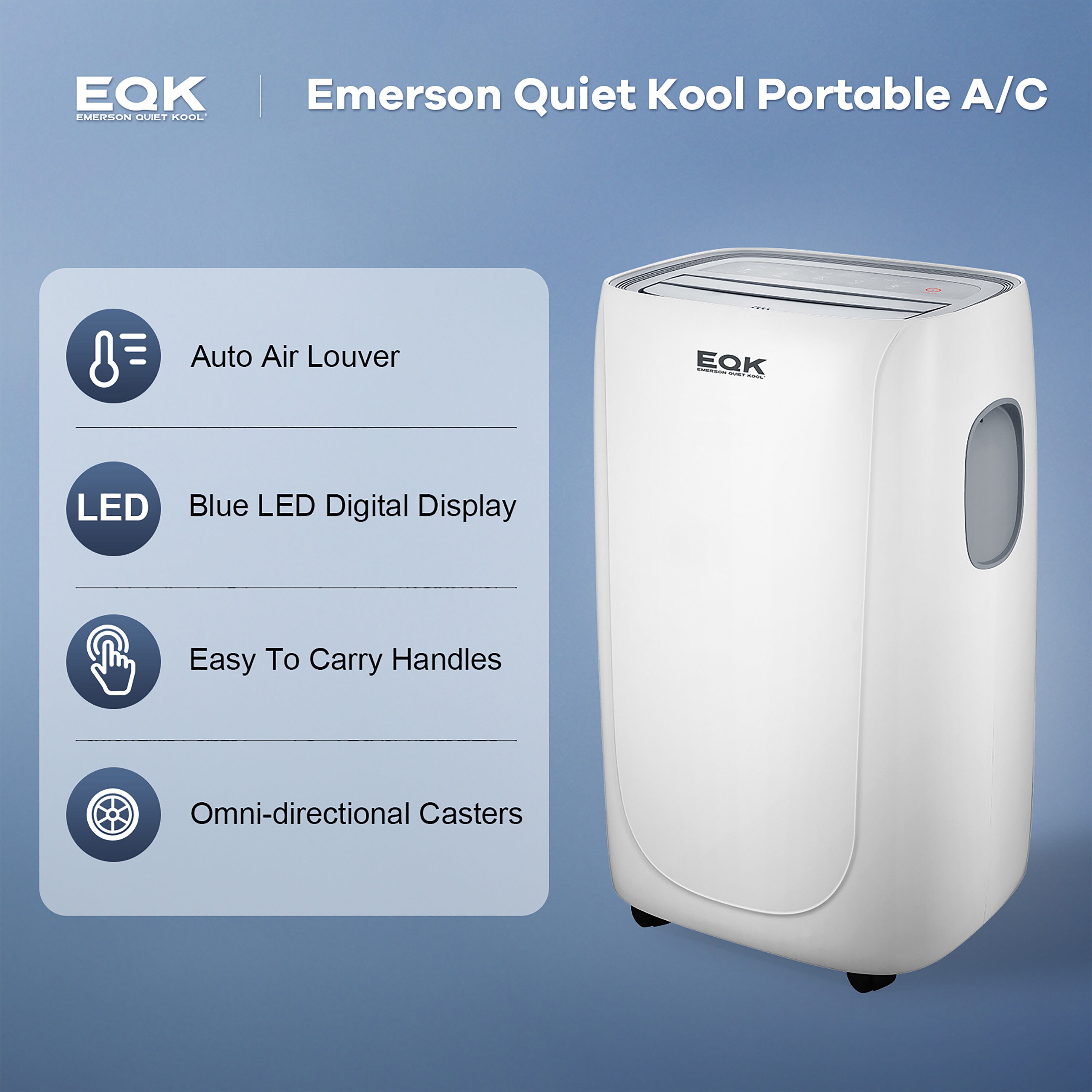SMART Portable Air Conditioner with Remote, Wi-Fi, and Voice Control for Rooms up to 300-Sq. Ft.
