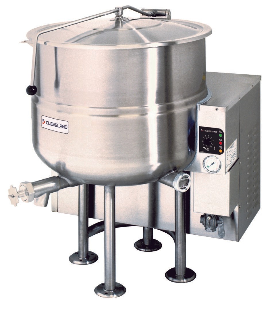 Cleveland KGL60T Floor Model Tilting 2/3 Jacketed Kettle, 60 Gallon, Gas - Gas Type: Natural Gas