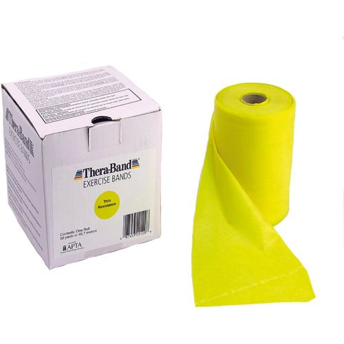 TheraBand™ Resistance Band, Latex-Free, Thin, Yellow, 50 yd. (54832)