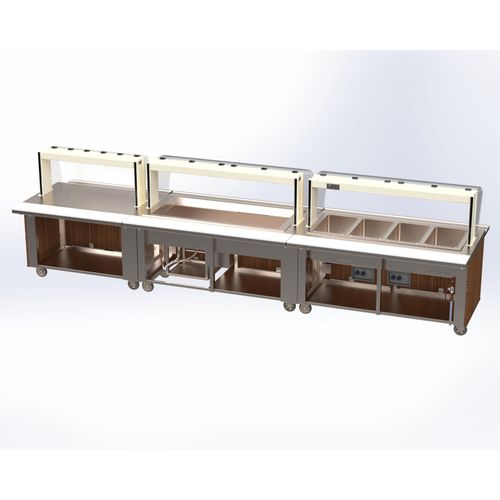 Multiteria MPCC-4-G-MOD M-Power - 4 Well Cold Modular Serving Counter ...