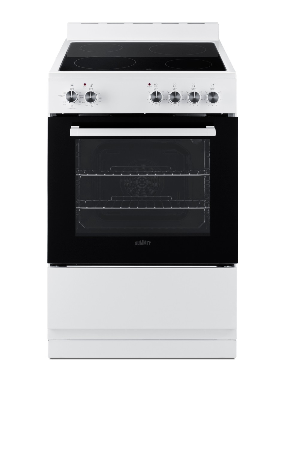24" Wide Electric Smooth-Top Range in White
