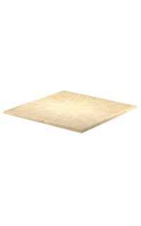 Sunburst Maple Veneer Tabletop with Half Bullnose Edge