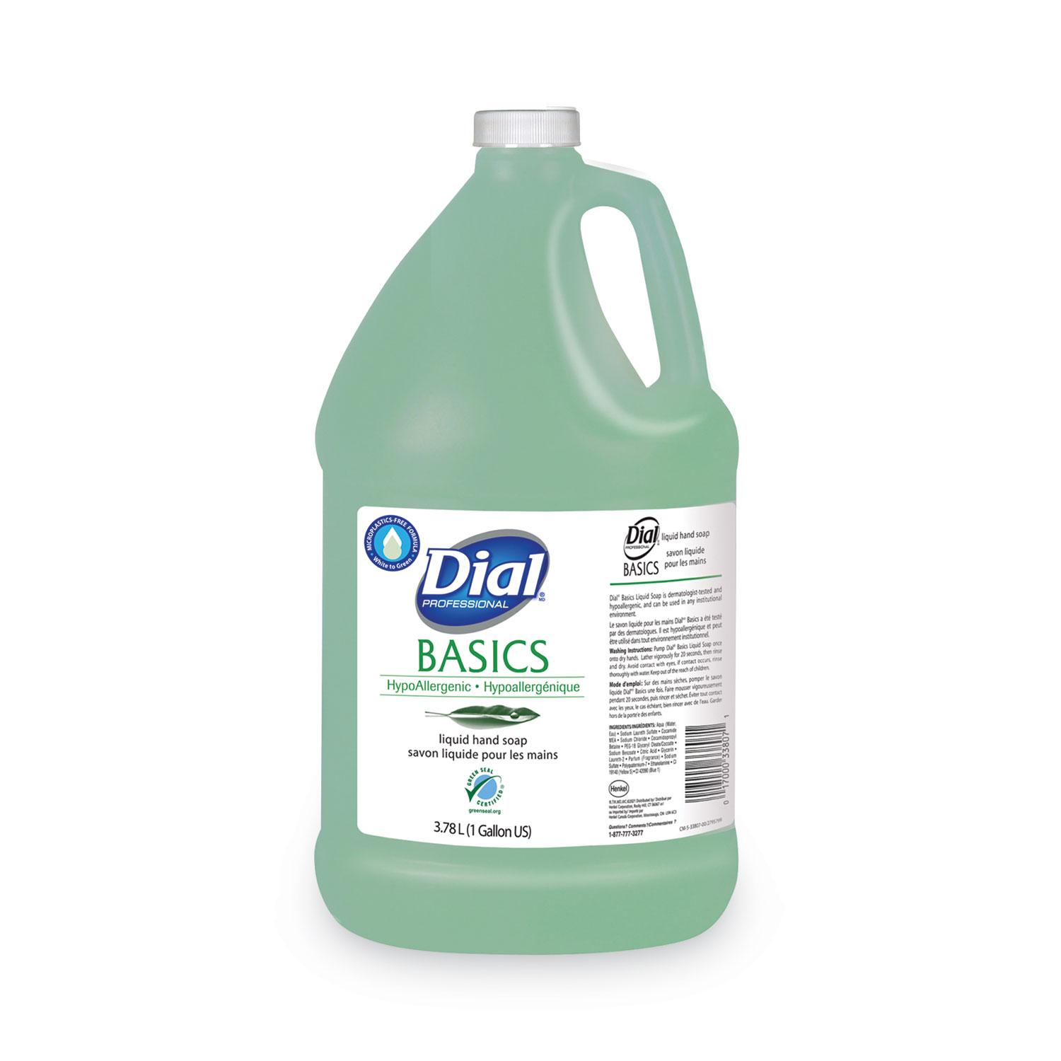 Dial® Professional Basics MP Free Liquid Hand Soap, Unscented, 3.78 L Refill Bottle