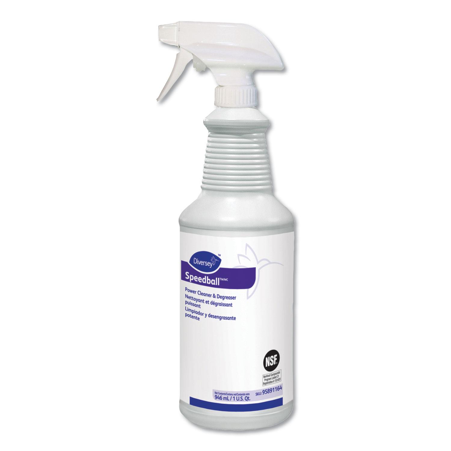 Diversey™ Speedball 2000 Heavy-Duty Cleaner, Citrus, Liquid, 1qt. Spray Bottle, 12/CT