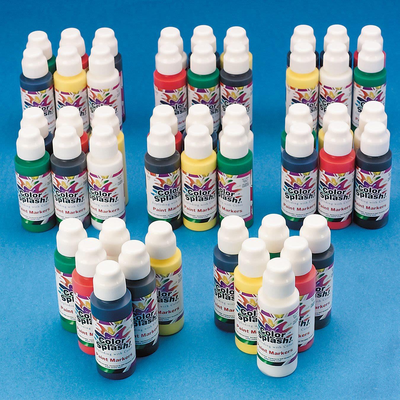 Color Splash!® Tempera Paint Marker Set - Primary Colors (Pack of 48)