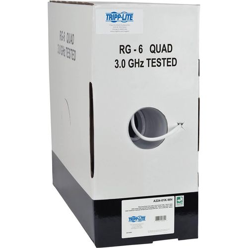 1000Ft Shield Coax Cable Rg6/U Cmr