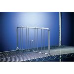 Super Erecta Shelf Divider, 21"W x 8"H, Chrome