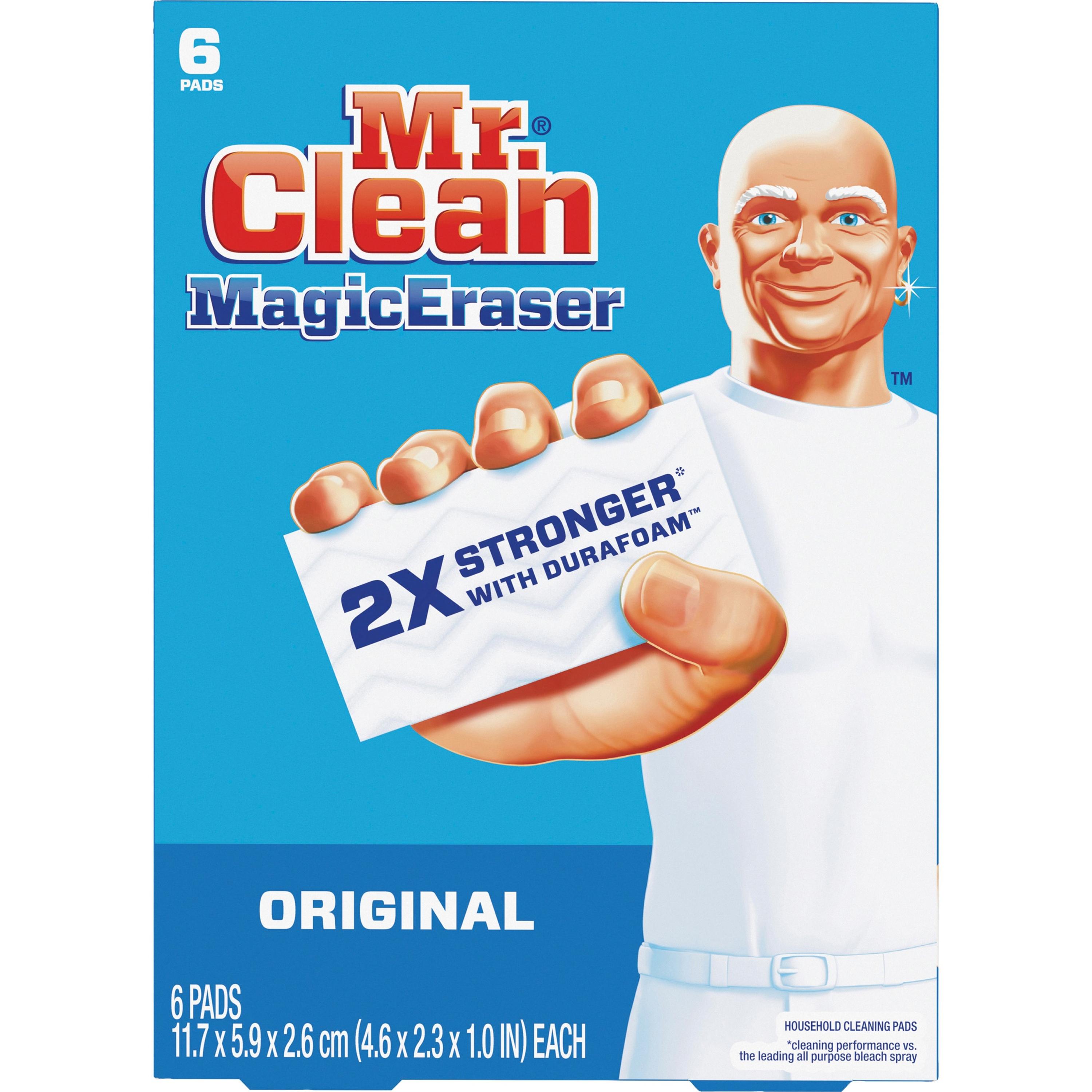 Mr. Clean Magic Eraser Pads, 4-3/5"x2-3/10"x1", 6/PK,