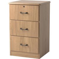 Williamsburg 3-Drawer Bedside Cabinet with Lock