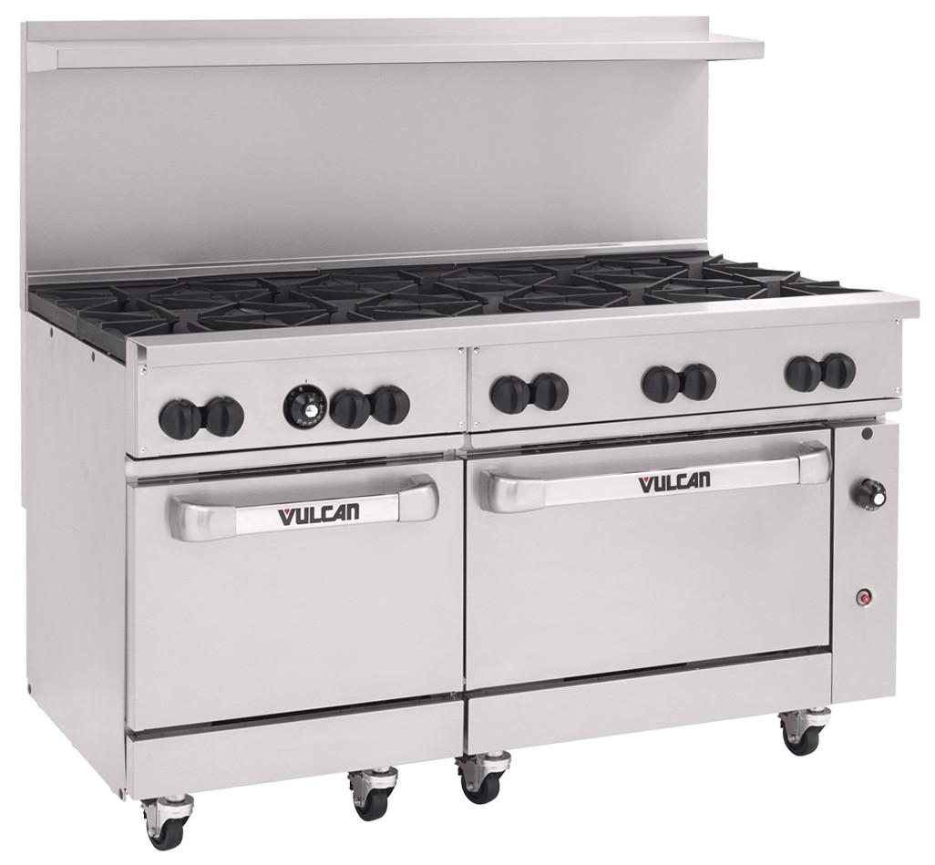 Endurance Medium Duty Range, 60", 10 Burners, Two Standard Ovens - Gas Type: Propane, QUICK SHIP