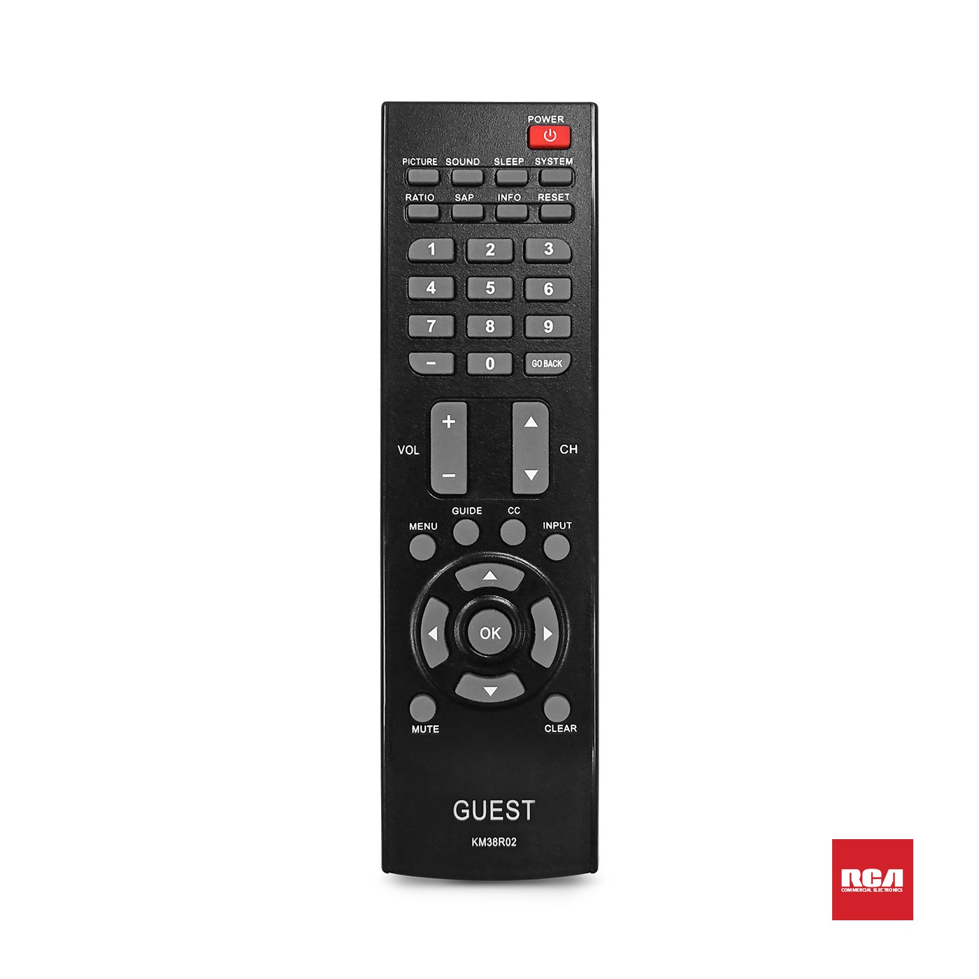 RCA Commercial Patient/Guest Remote