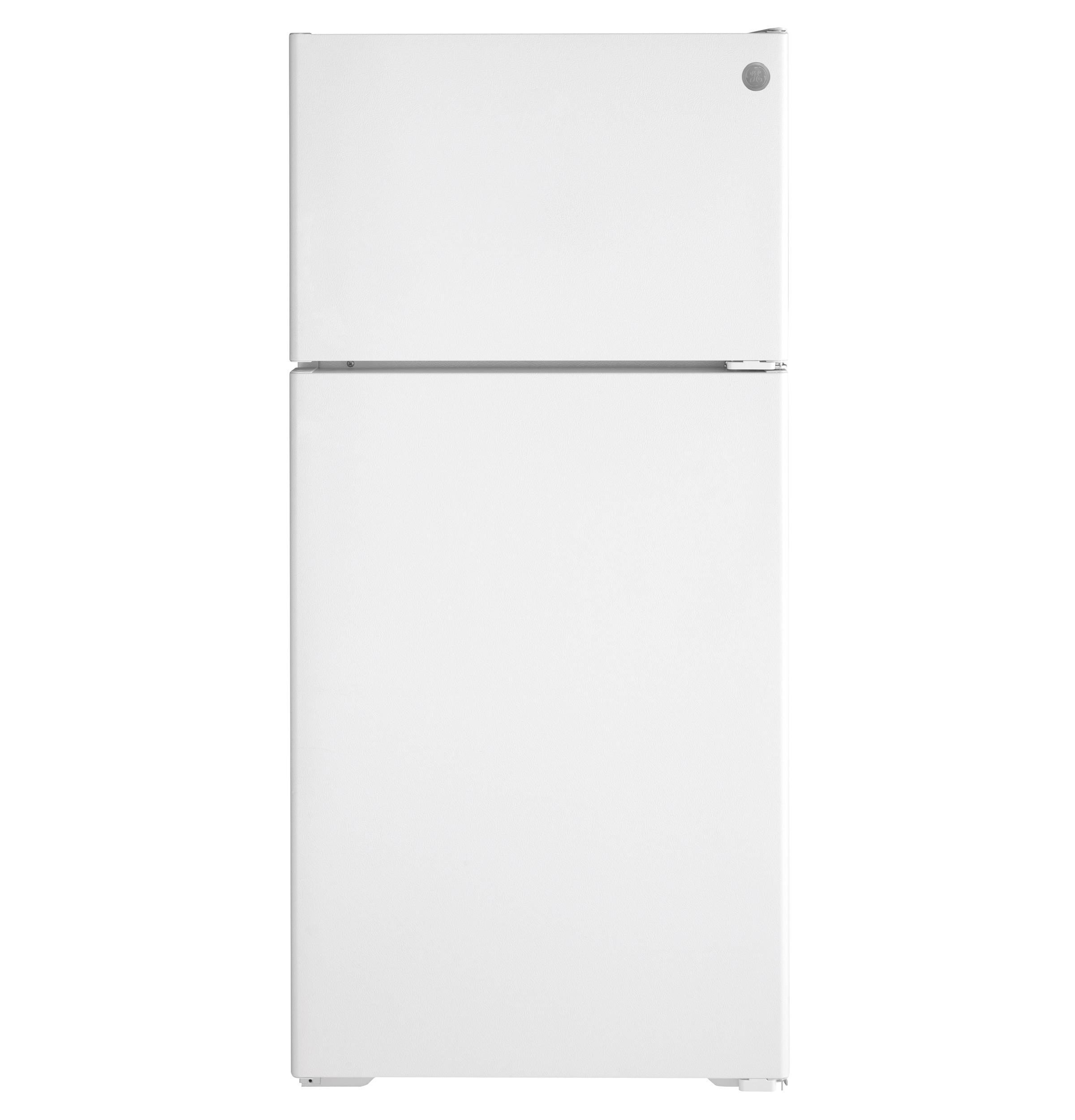 GE® ENERGY STAR® 16.6 Cu. Ft. Recessed Handle Top-Freezer Refrigerator, White