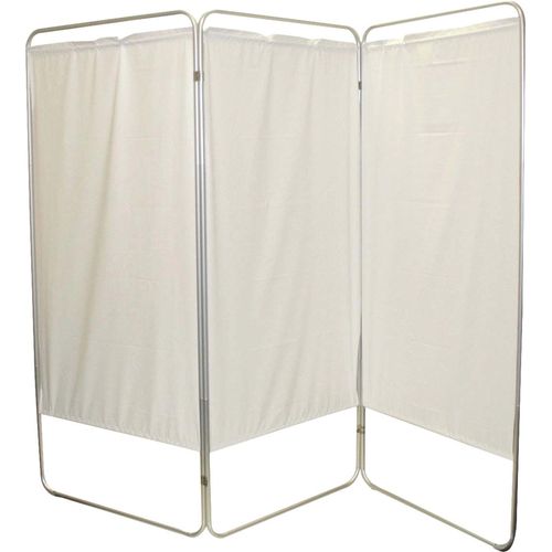 King size 3-Panel Privacy Screen - Green 6 mil vinyl, 85