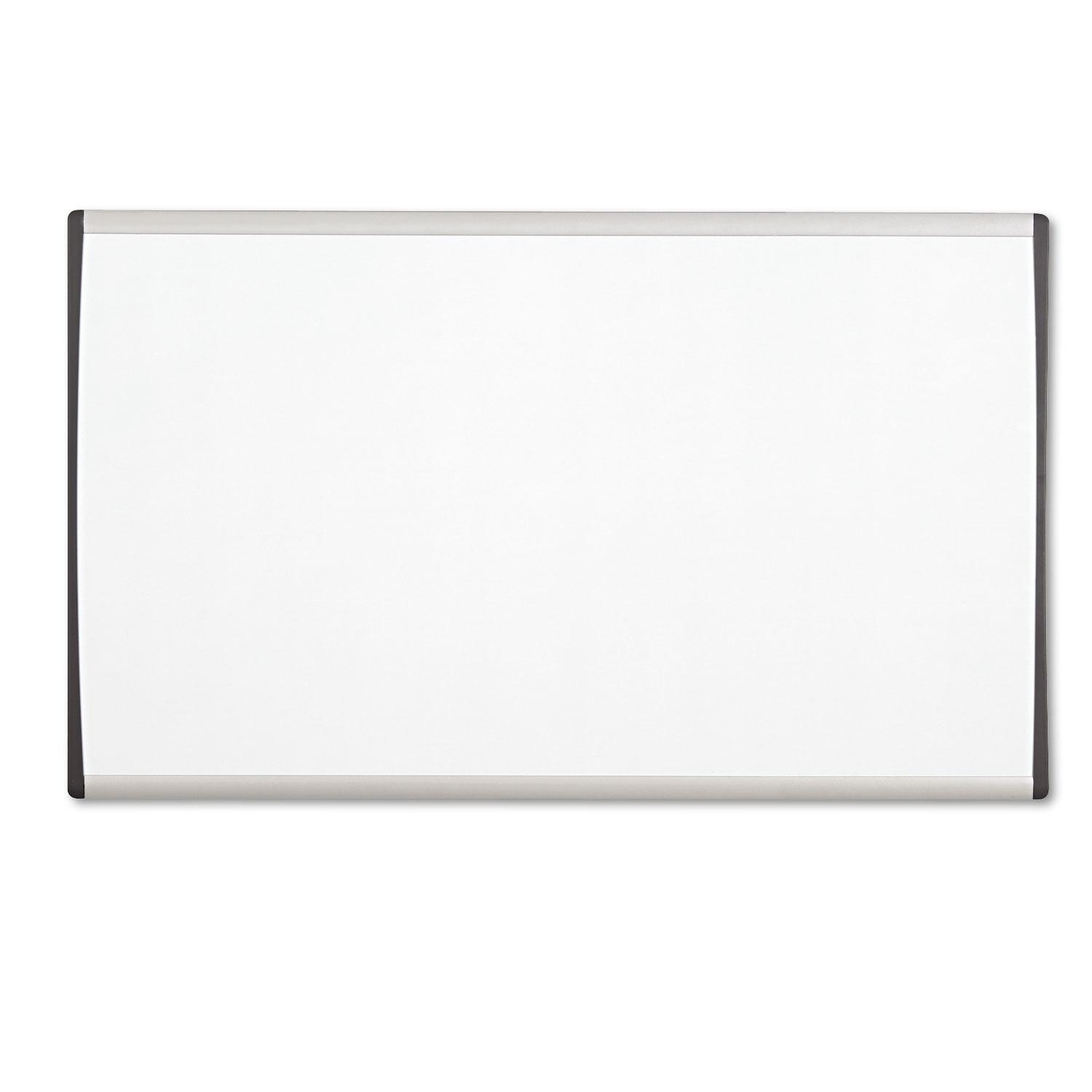 Quartet® Magnetic Dry-Erase Board, Steel, 18 x 30, White Surface, Silver Aluminum Frame