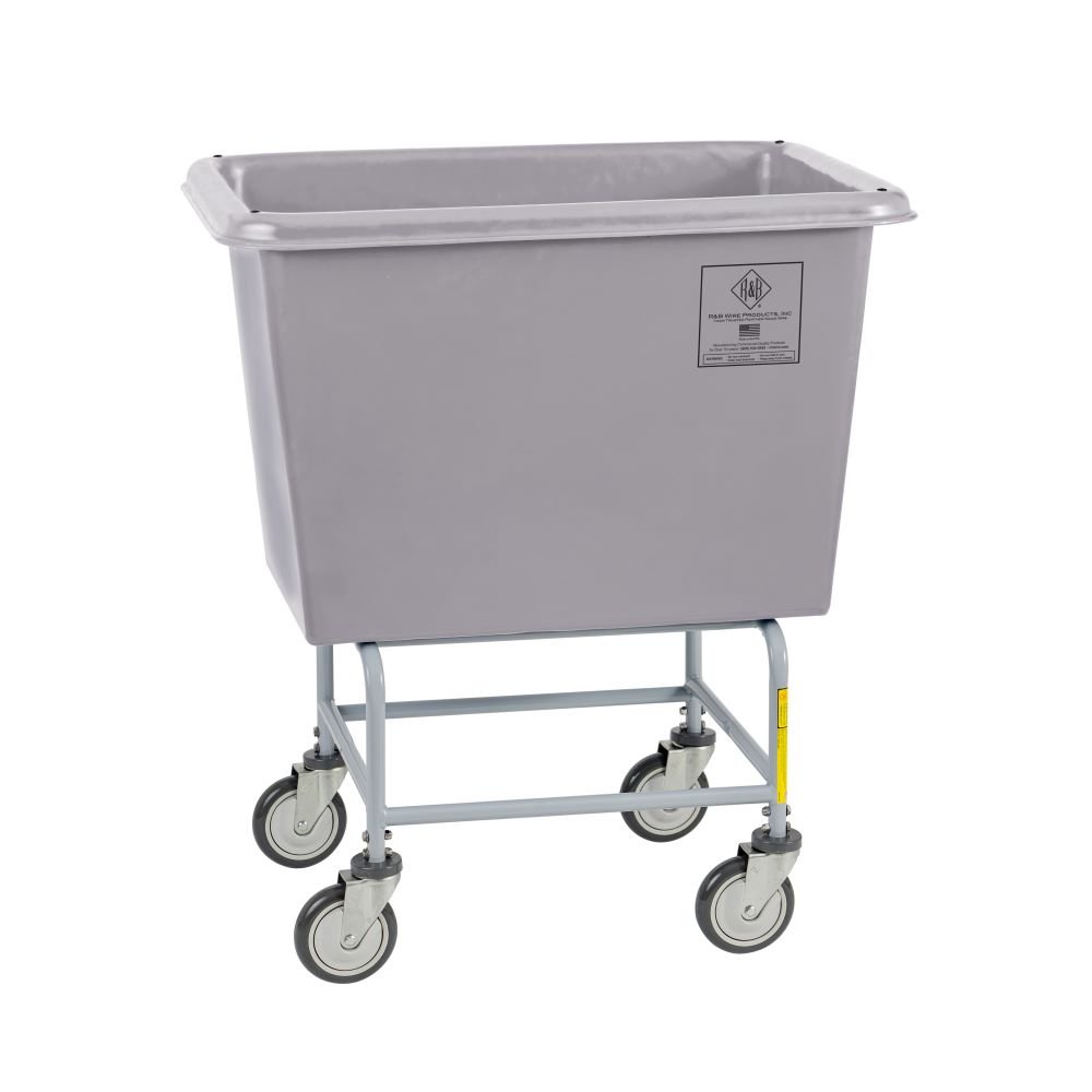 R&B Wire™ 8 Bushel Elevated Poly Truck - Cart Color: Gray