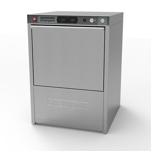 Champion UH-330B High Temperature Undercounter Dishwasher with Energy Recovery & Built-in Electric Booster - Voltage: 208, Phase: 3