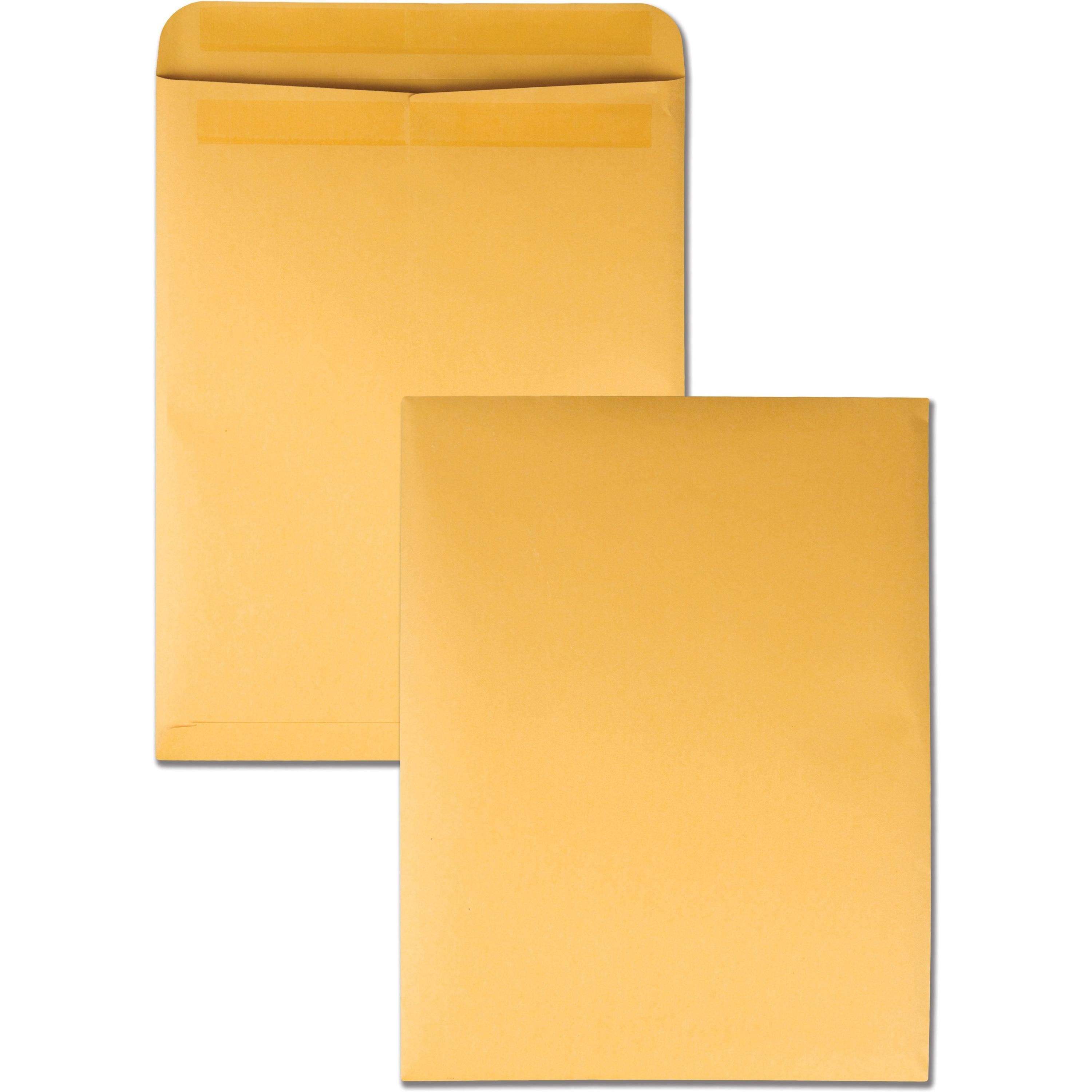Redi-Seal Envelope, Plain, 28Lb, 12"x15-1/2", 100/BX, Kraft
