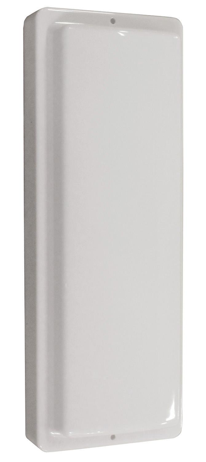 Led Wall Fixture - 120 Volt. White Aluminum Housing - White Polycarbonate Lens - 700 Fixture Lumens-