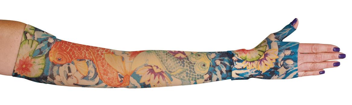LympheDIVAs Koi Armsleeve, 20 - 30 mmHg - Style: Long Size: Small
